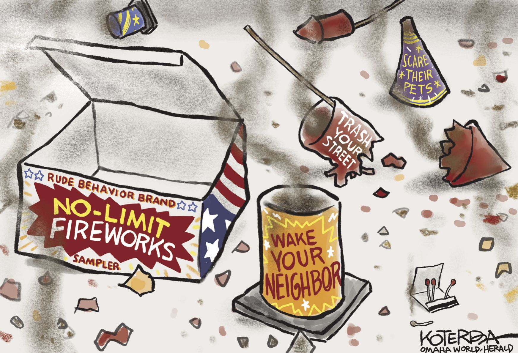 Jeff Koterba's latest cartoon: The sky’s NOT the limit
